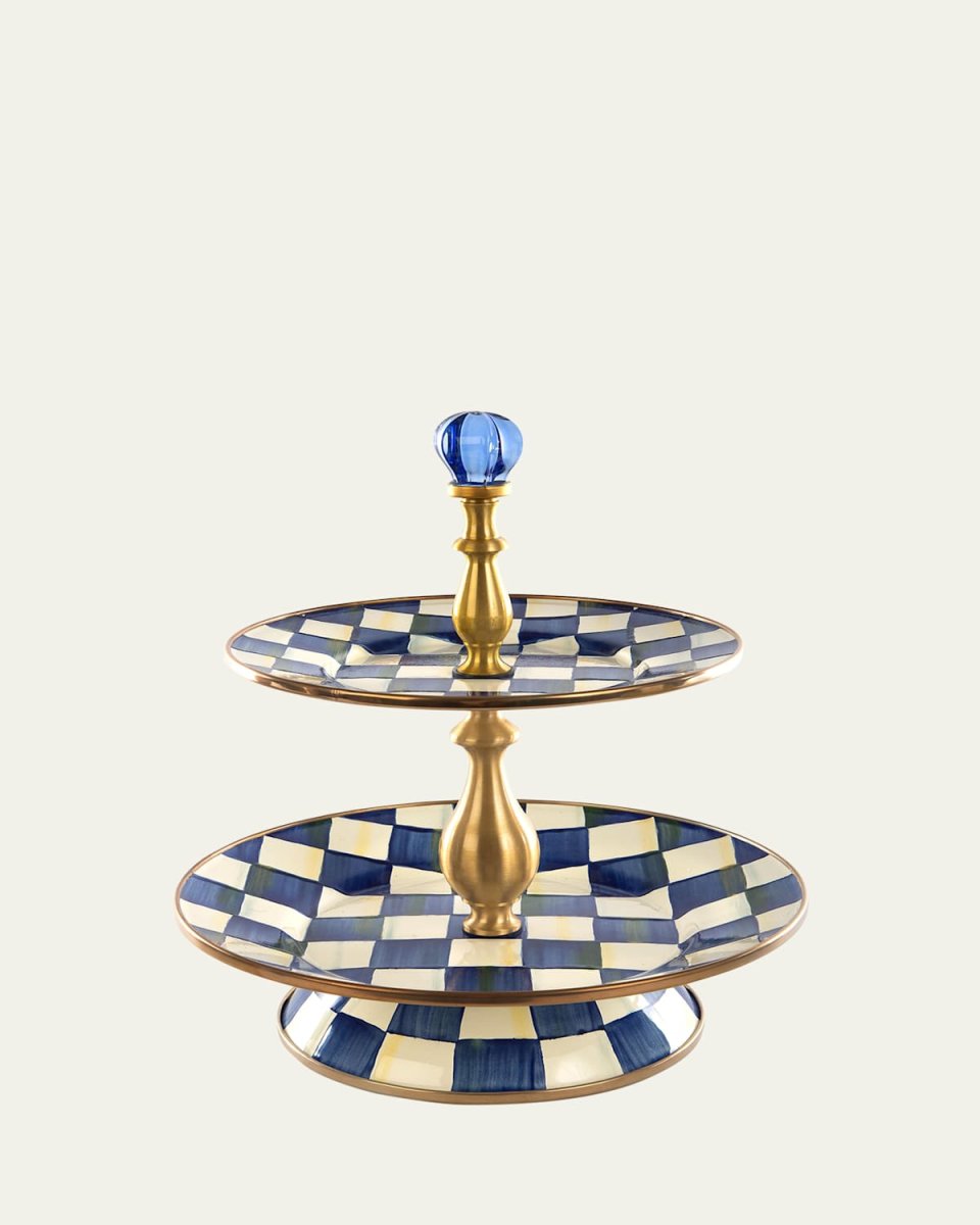 Royal Check 2-Tier Sweet Stand